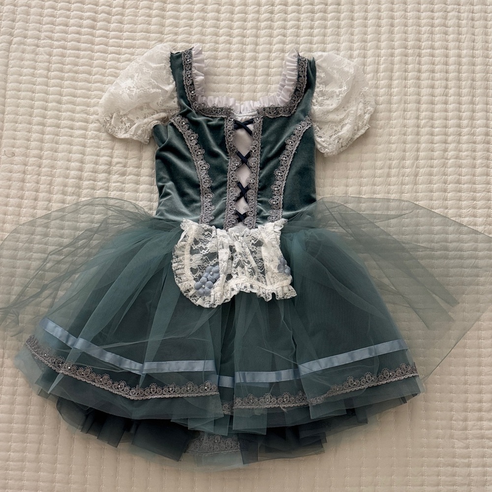 Weissman Emerald and White Ballet Costume
